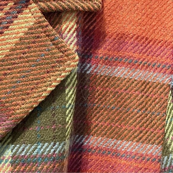 Field Gear Plaid Wool Blend Blazer Womens Size Medium - Picture 3 of 10